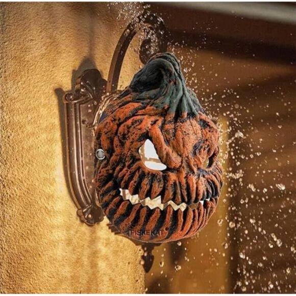 Halloween Decor Outdoor Pumpkin Porch Light Covers, 2 Pcs Halloween Porch Light - Picture 1 of 7